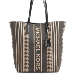 Michael Kors Sinclair Stripe Jacquard LG NS Shopper Tote